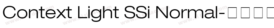 Context Light SSi Normal字体转换